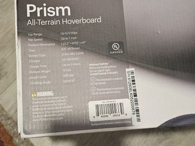 Jetson Prism All-Terrain Hoverboard - Black, Lights Up, Active Balance Tech