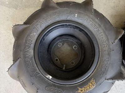 ITP SandStar ATV Paddle Tires with Wheels AT20x11-9 (Pair)