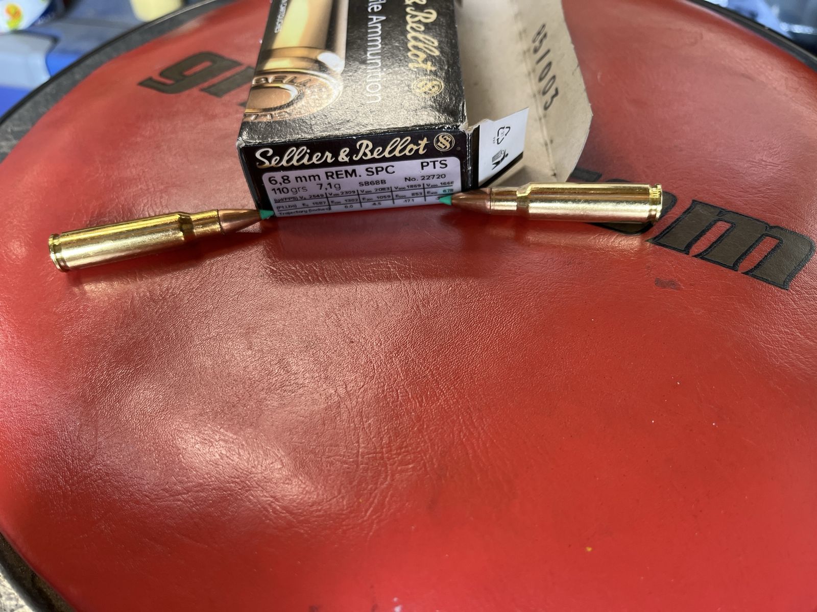 Sellier & Bellot 6.8mm Rem. SPC 110 Grain PTS Ammunition Box of 20. 