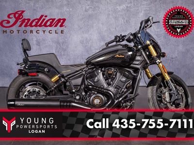 2026 Indian Motorcycle® 101 Scout® Black Crystal with Super Graphite