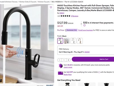 MASO Touchless Kitchen Faucet with Pull-Down Sprayer Matte Black