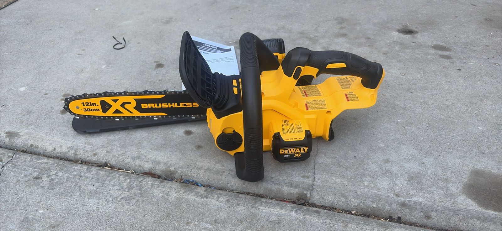 DEWALT DCCS620 20V MAX XR 12 in. Cordless Chainsaw with Charger and Manual