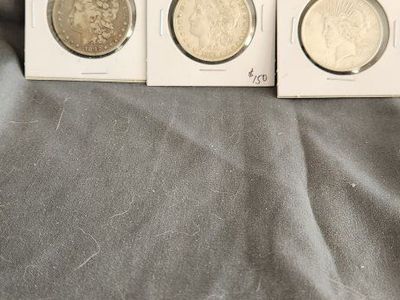 1882 S Morgan 1889 O Morgan 1922 Peace Dollar US Coin - Collectible Silver Dollar