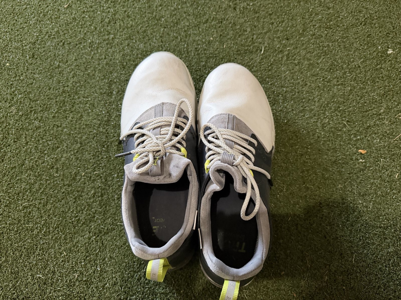 TRUE Linkswear White/Gray All Day Knit II Golf Shoes Men's Size 12 Used