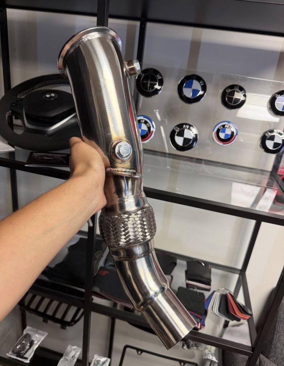 Stainless Steel Exhaust Pipe Downpipe with O2 Sensor Bung