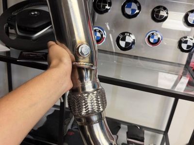 Stainless Steel Exhaust Pipe Downpipe with O2 Sensor Bung