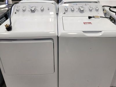 GE White Top Load Washer & Electric Dryer Set - Great Condition, Ready for Your Home