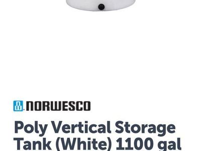 1100 Gallon Water Tank