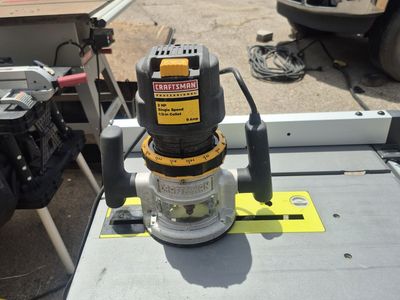 Craftsman Professional 2 HP Single Speed Router with 1/2-in Collet, 9 Amp