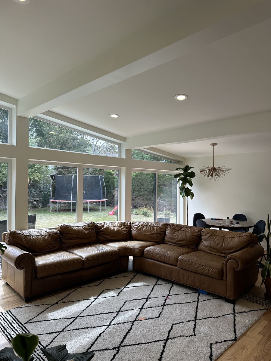 Free leather sectional