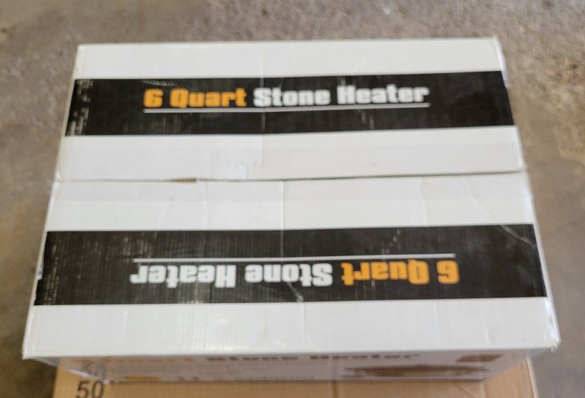 6 Quart Stone Heater Model HSHE - Silver Exterior with Cool-Touch Handles