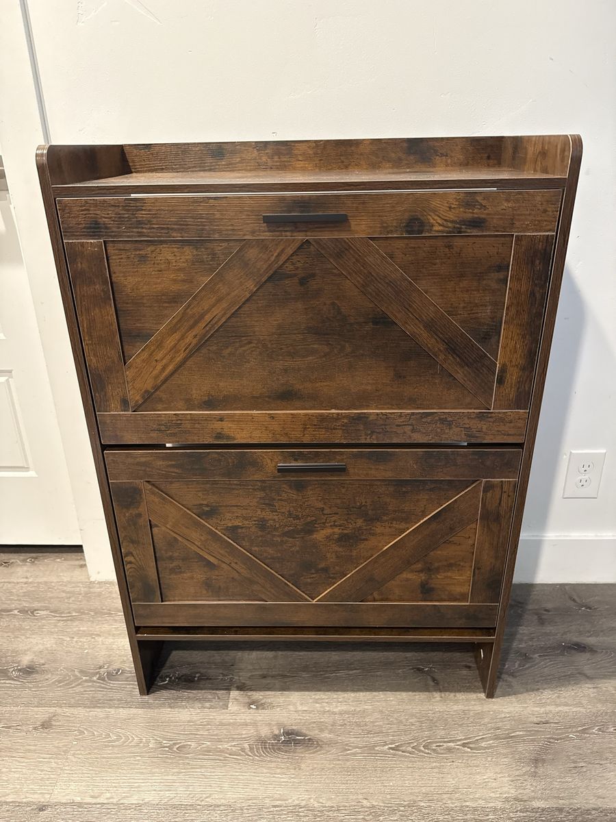 Brand New Farmhouse Shoe Storage Cabinet