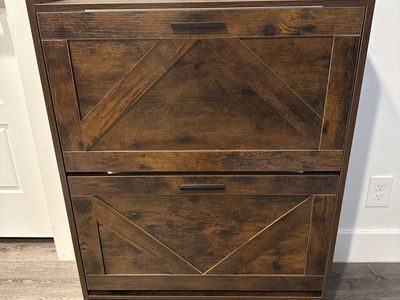 Brand New Farmhouse Shoe Storage Cabinet