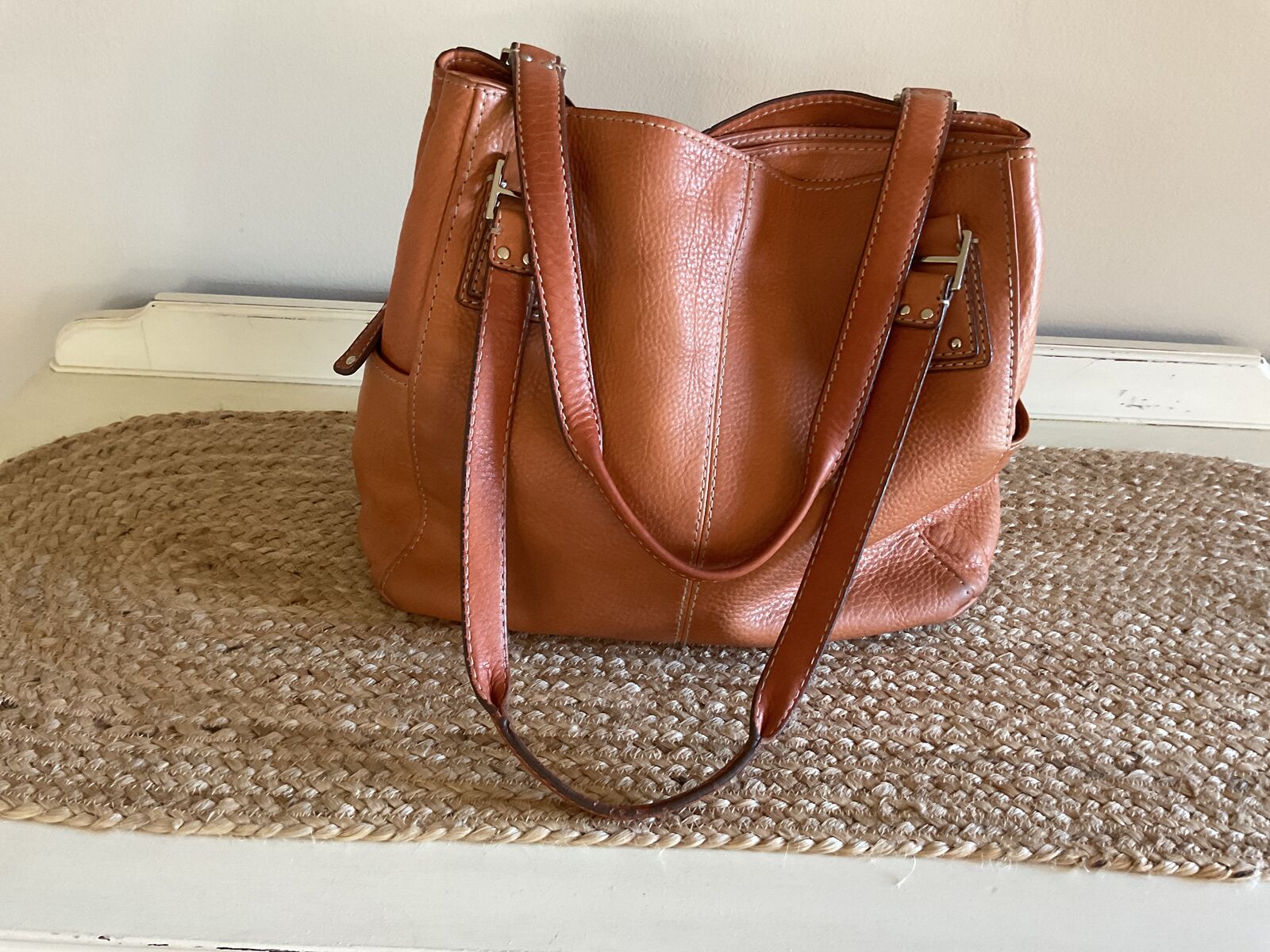 VTG 75082 Fossil Brown Leather Purse