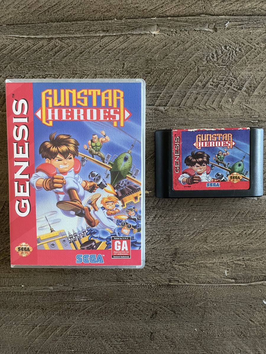 Gunstar Heroes SEGA Genesis w/ collectors case