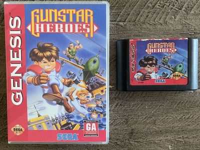 Gunstar Heroes SEGA Genesis w/ collectors case