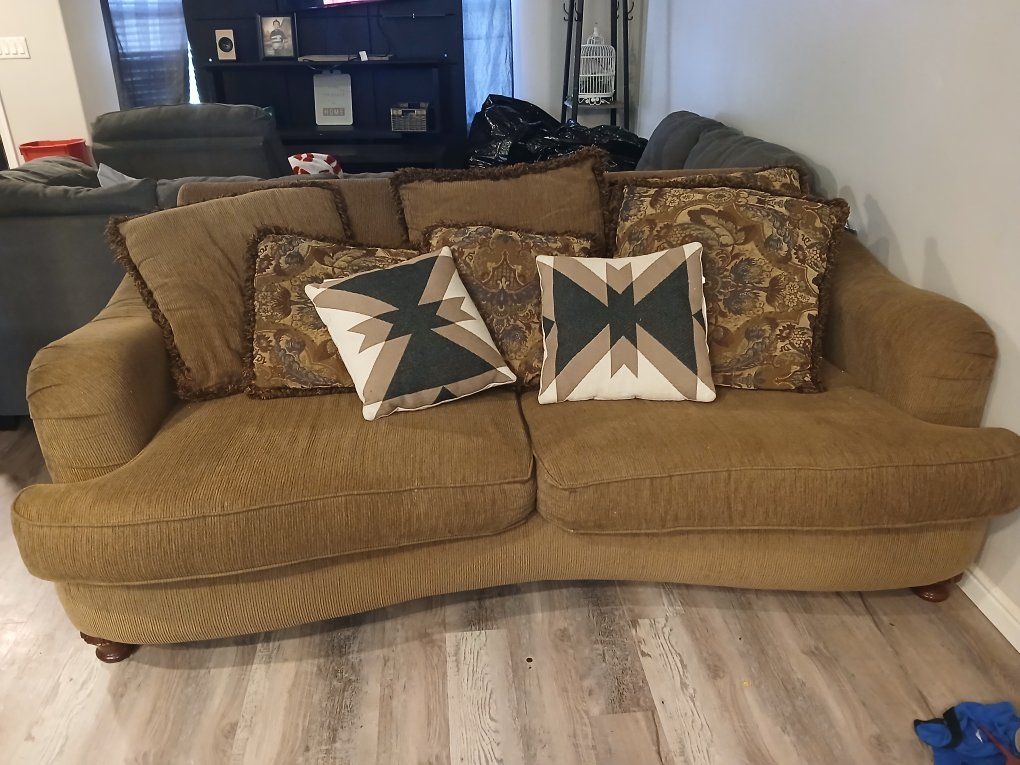 nice big brown couch