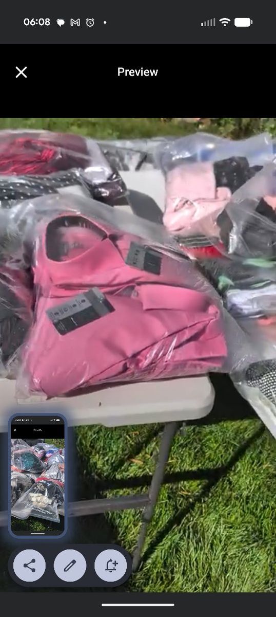 Hundreds of Women's & Mens name brand clothing.