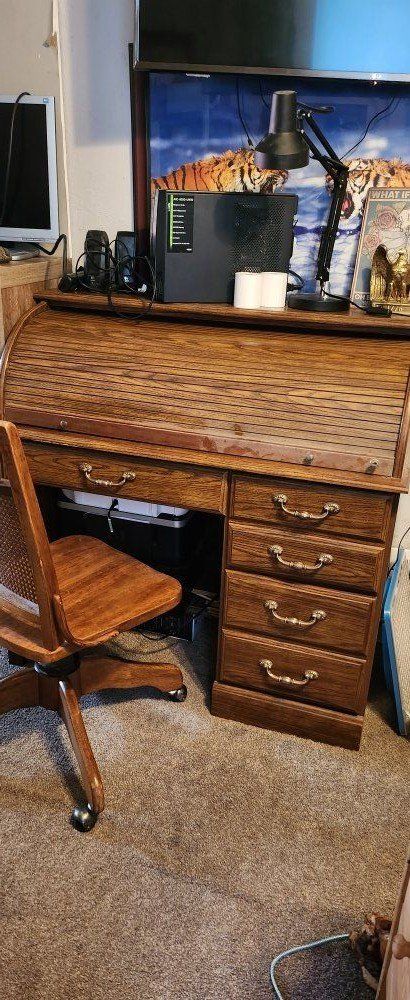 Vintage Rolltop Desk