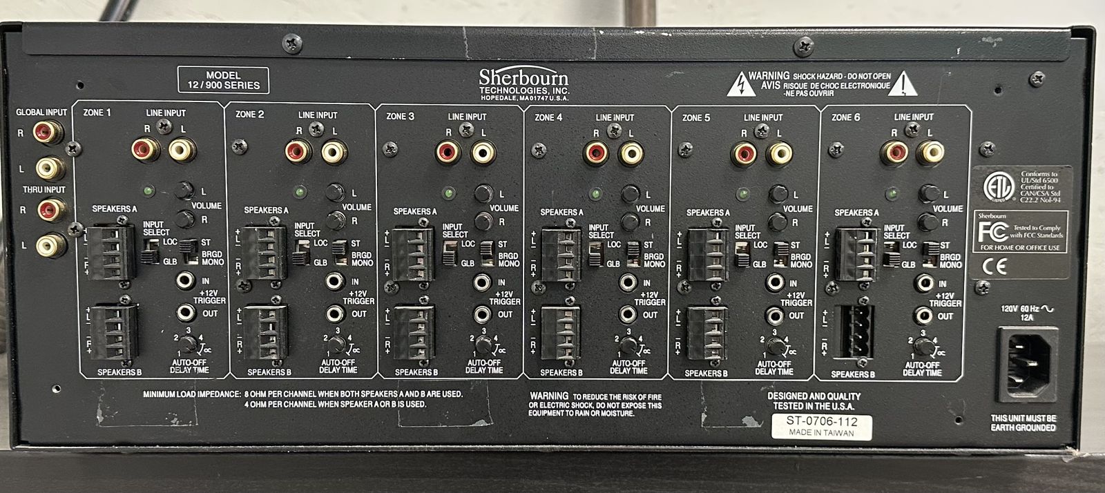 Sherbourn 6 Zone Amplifier