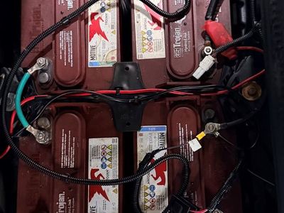 Trojan T-875 Golf Cart Battery Set (6 Batteries) + Charger – Excellent Condition