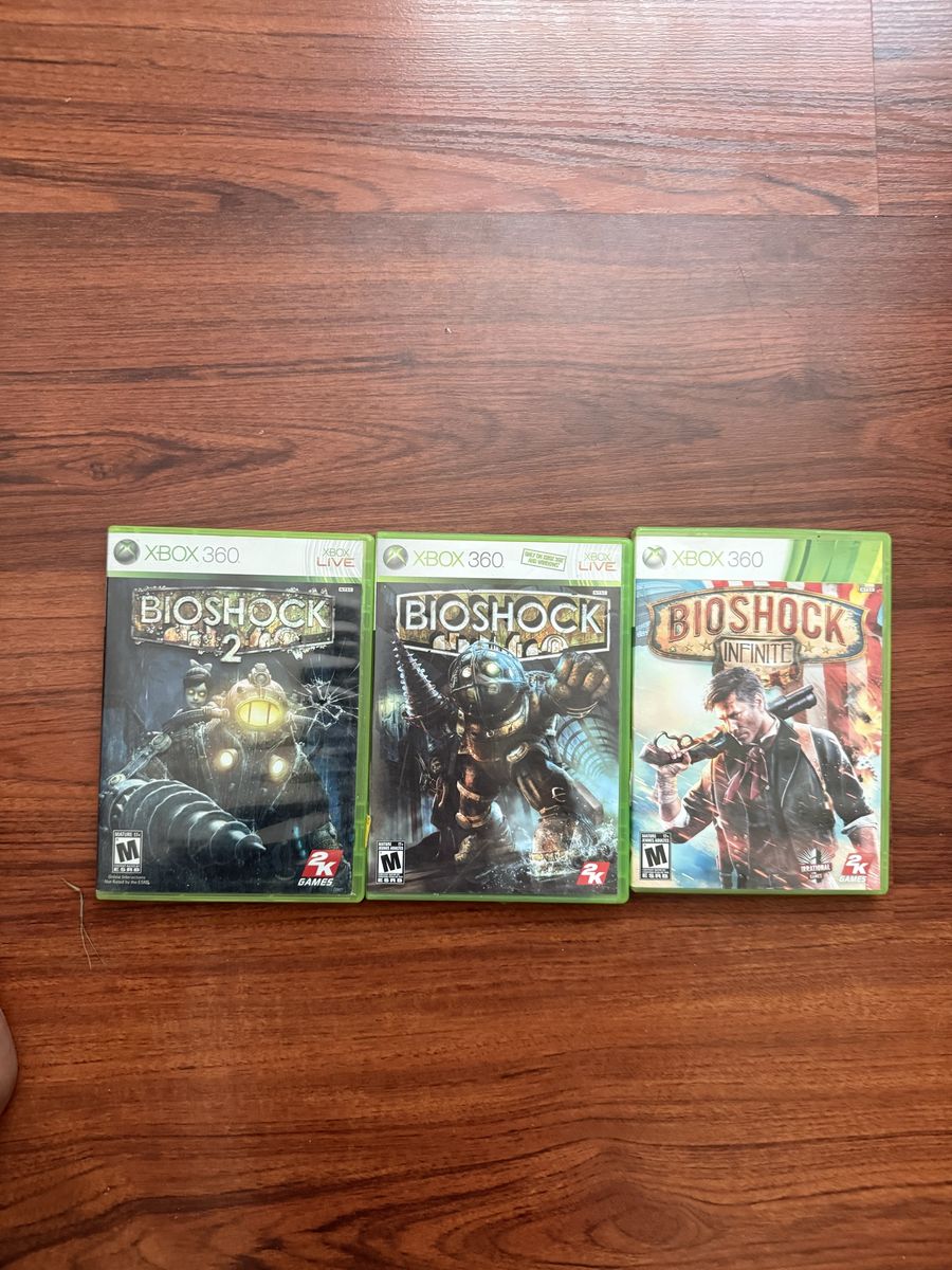 BioShock Trilogy Video Game Lot for Xbox 360 (BioShock, BioShock 2, BioShock Infinite)