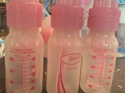 Dr Brown Pink 4oz Bottles - 3