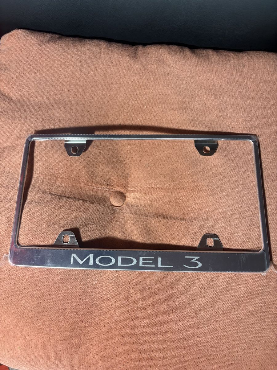 Tesla model 3 license plate holder