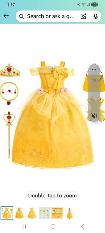 New in Package! 5/6 Yrs Old Princess Dress-up