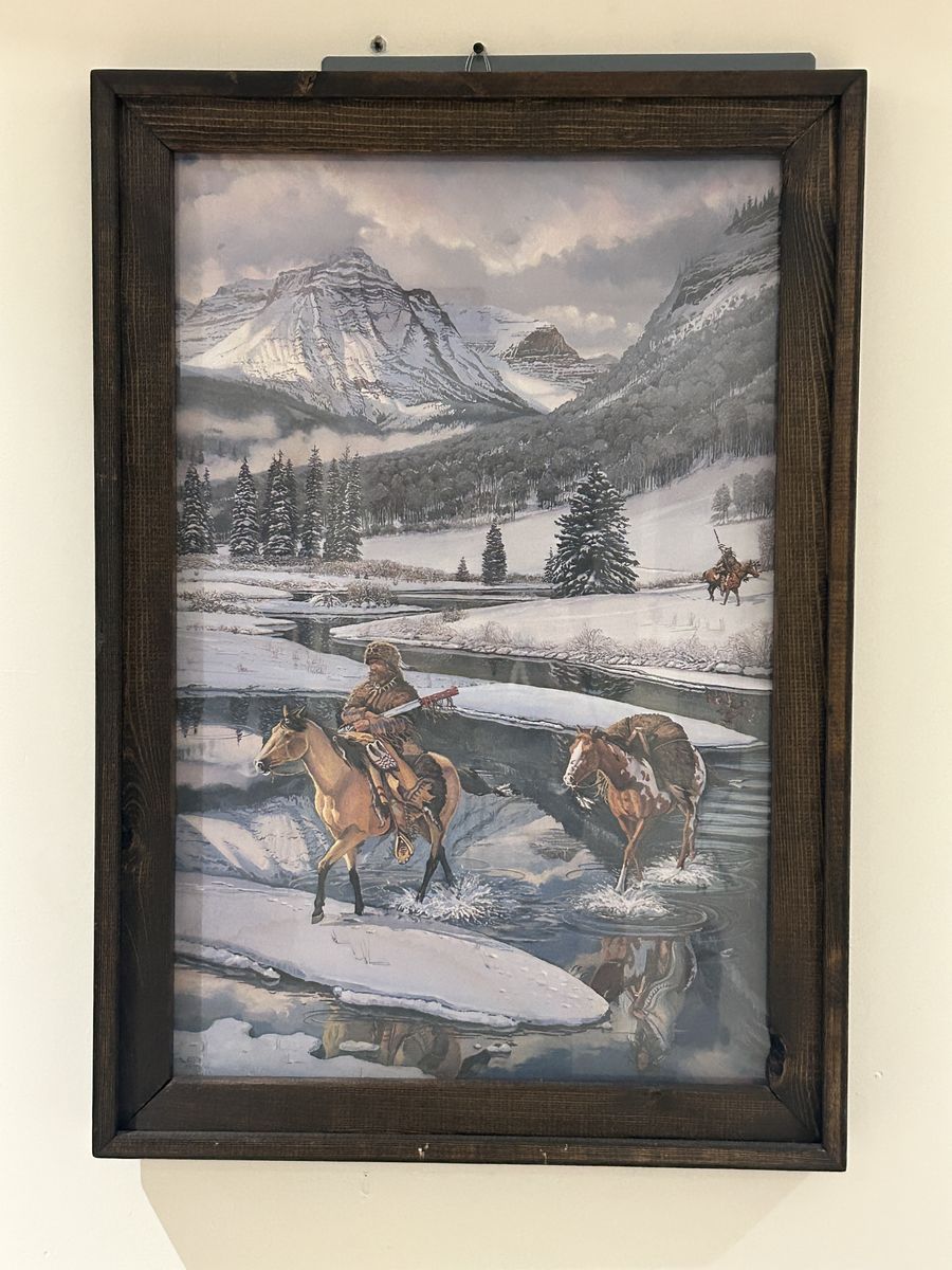 Rugged Western Mountain Scene Wall Art