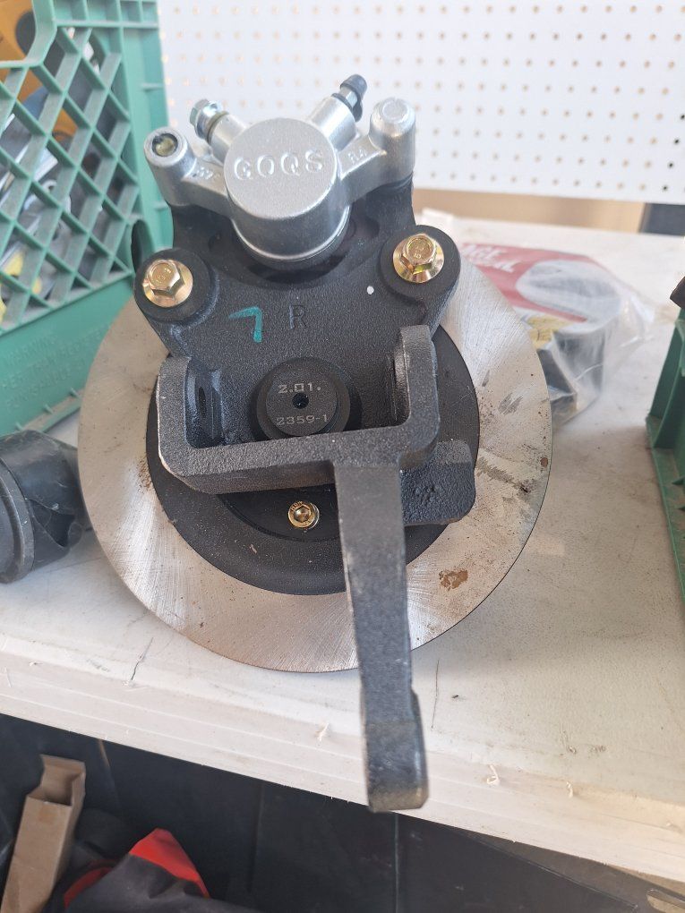 golf cart passenger brake assy.
