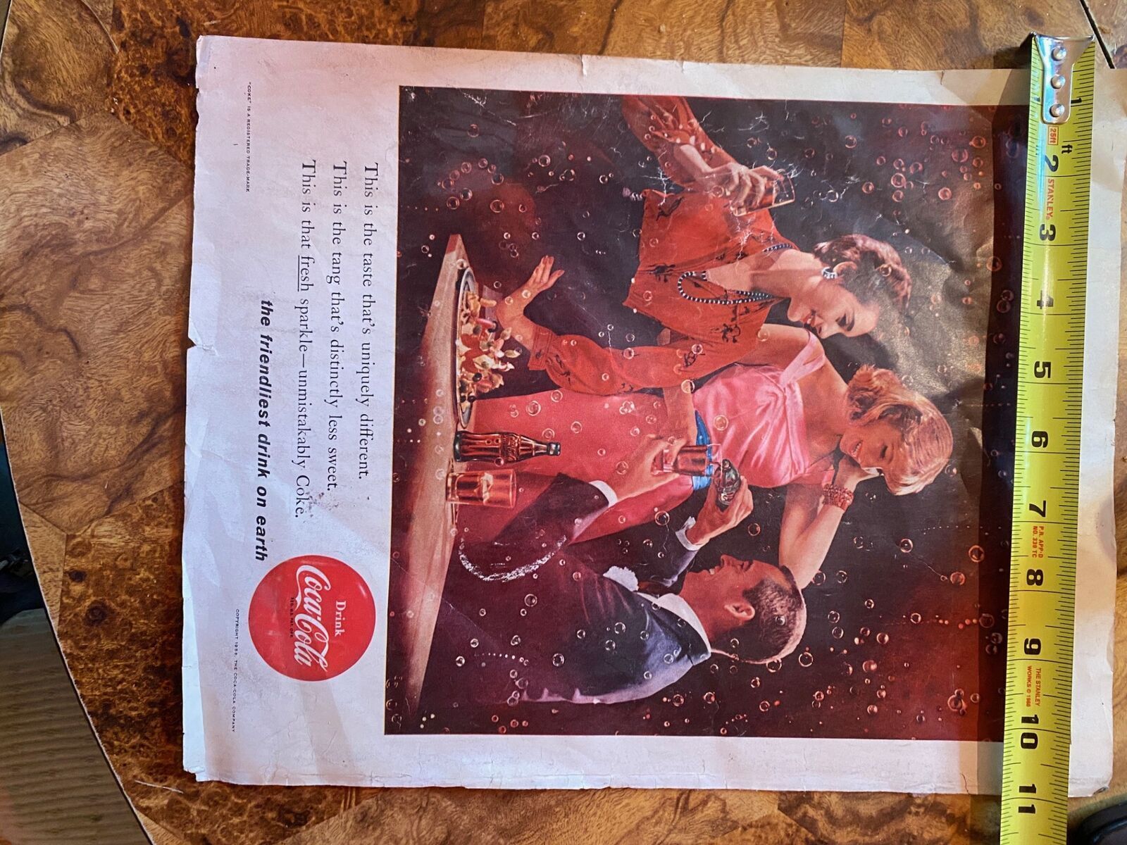 1956 coca cola & continental mark II magazine advertisement