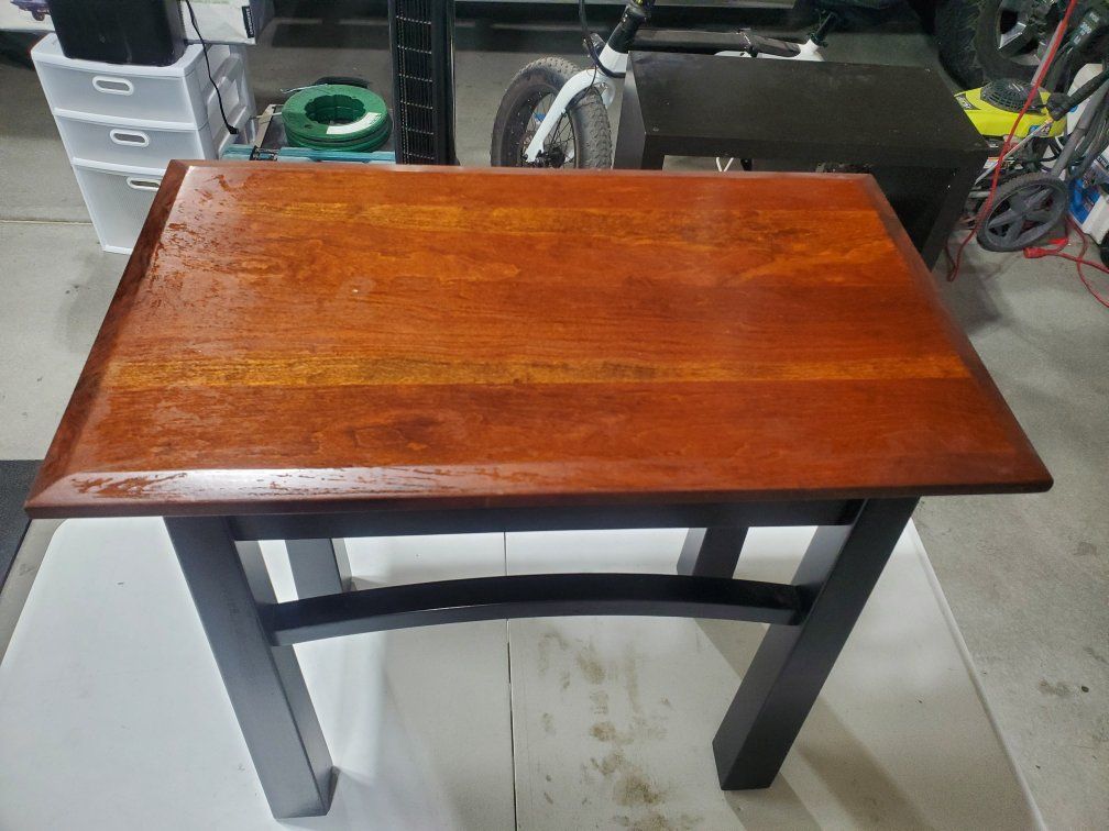Small Wood Table with Drawer