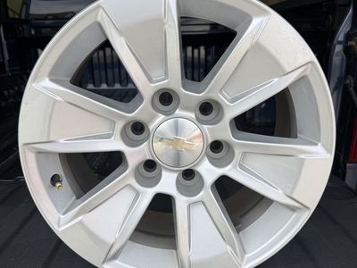 Set of 4 17” Chevrolet Silver OEM Factory Wheels Rims