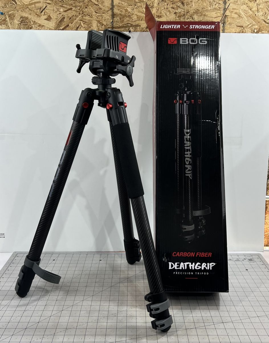 BOG DeathGrip Carbon Fiber Precision Tripod Adjustable Height 7"-59" 7.5lbs