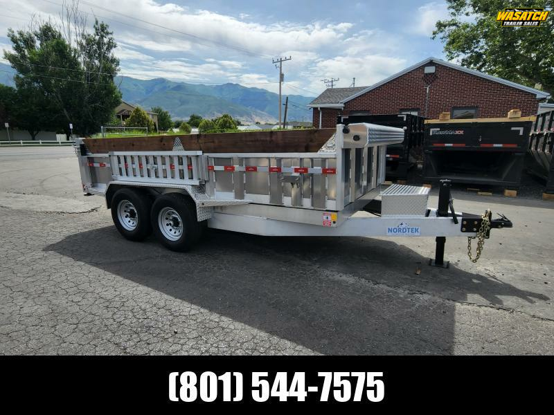 2026 Nordtek Trailers 7X14 14K 2' Side Aluminum Dump Trailer