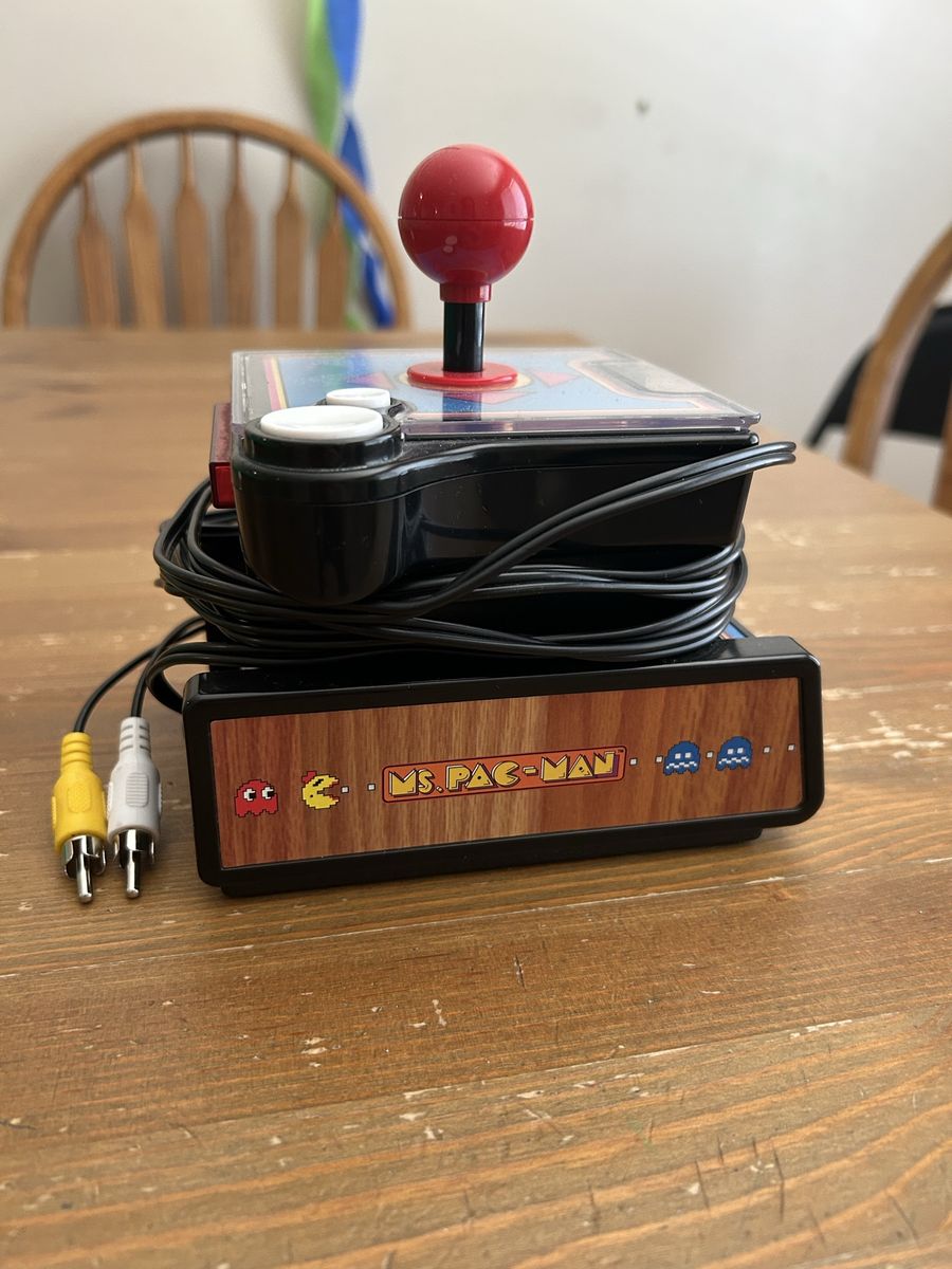 Vintage Ms. Pac-Man Plug and Play TV Joystick Video Game Console