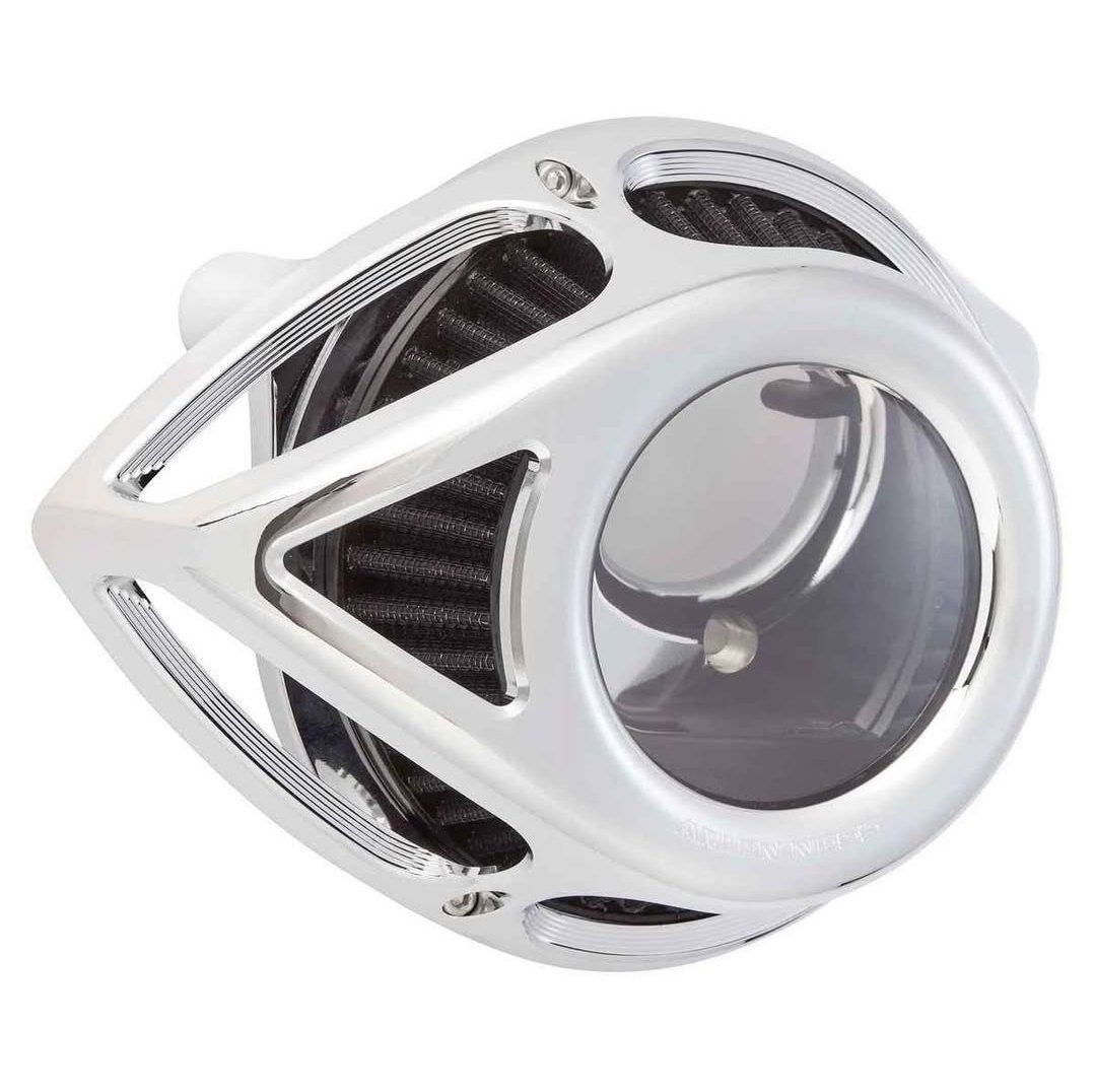 Arlen Ness Clear Tear Sucker Air Cleaner Kit for Harley Touring / Softail 2023-2026 Chrome