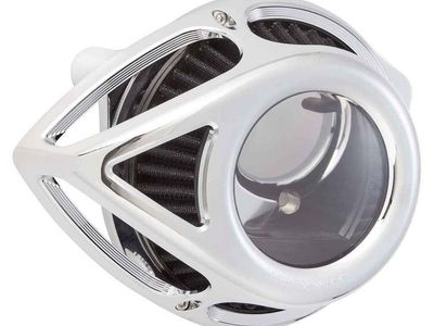 Arlen Ness Clear Tear Sucker Air Cleaner Kit for Harley Touring / Softail 2023-2026 Chrome