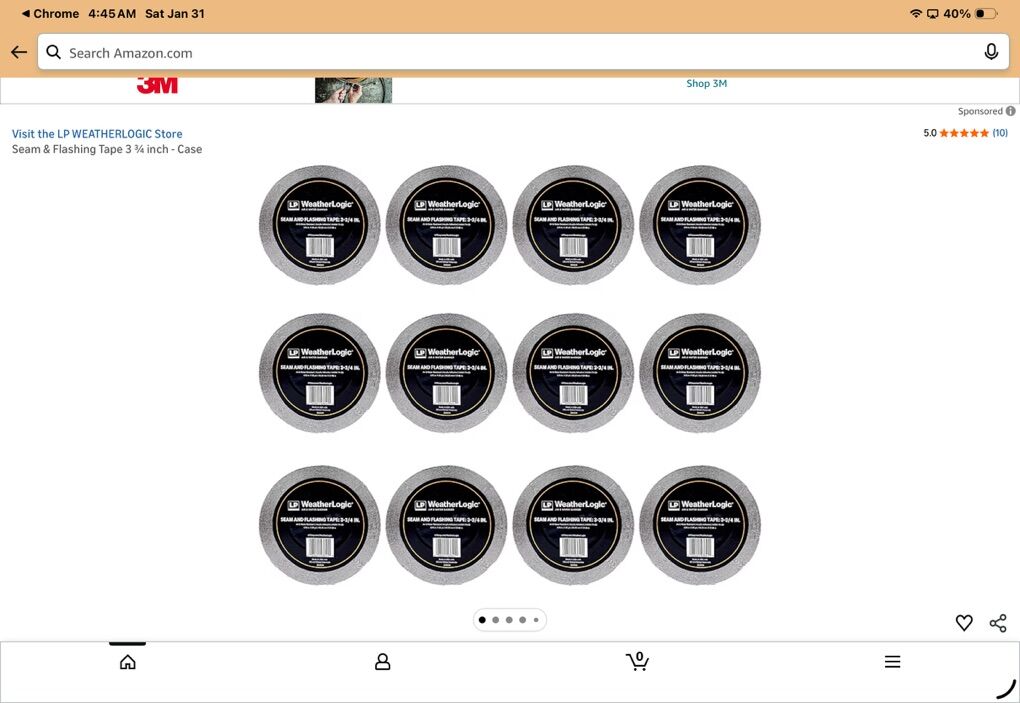 LP WeatherLogic Flashing Tape
