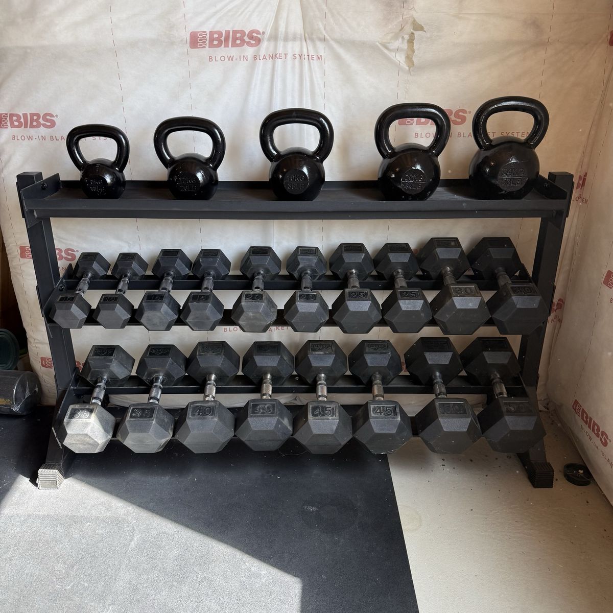 Complete Home Gym Free Weight Set – $1,100