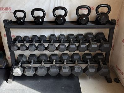 Complete Home Gym Free Weight Set – $1,100