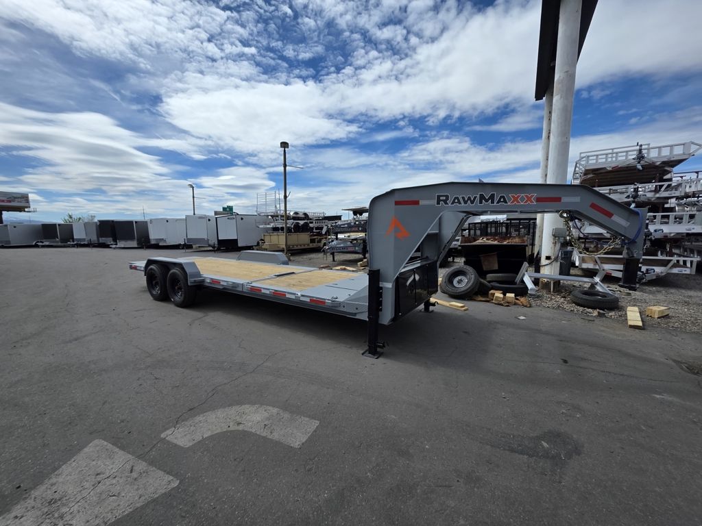 2026 RawMaxx 24' Gooseneck G7X Tilt 16K Equipment Trailer