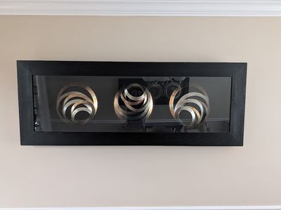 Mid-Century Modern Horizontal Circular Sculpture