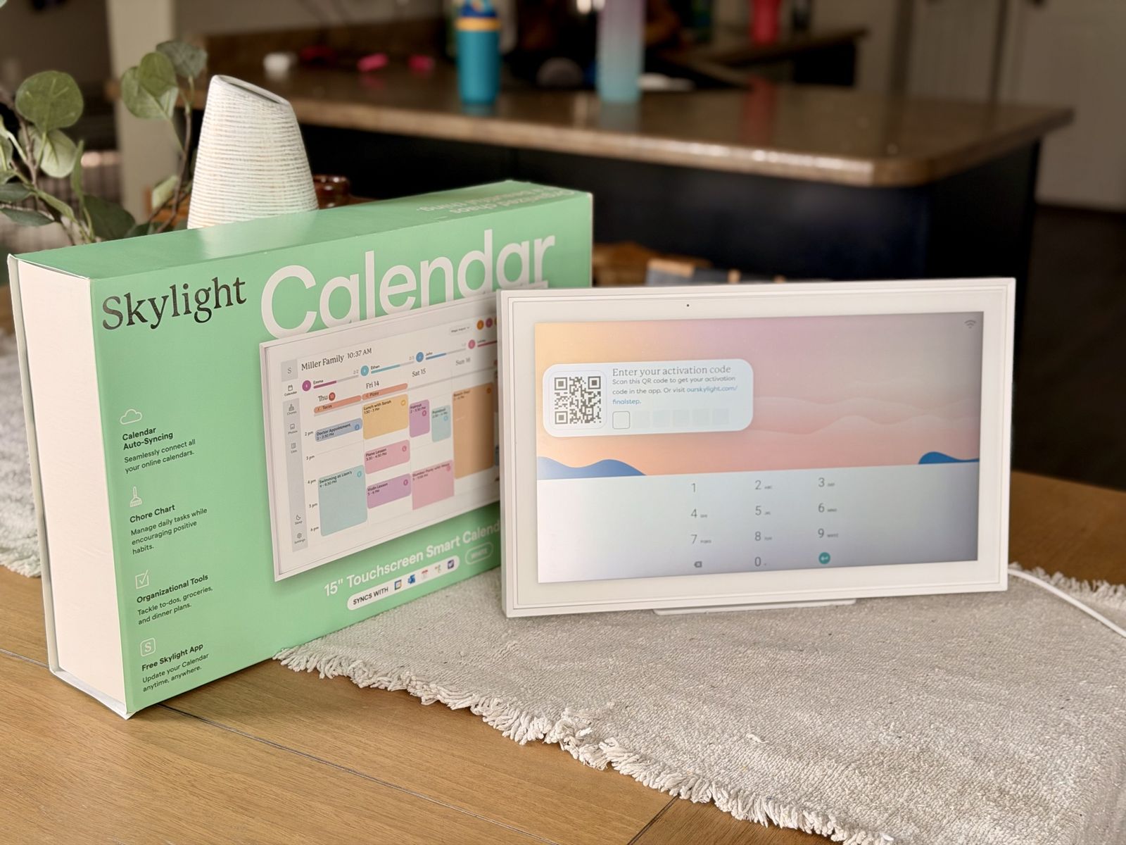 Skylight 15 Inch Digital Calendar - Wall Mount Incl.