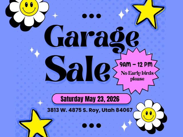Moving Garage Sale 5/23, 9am-12pm