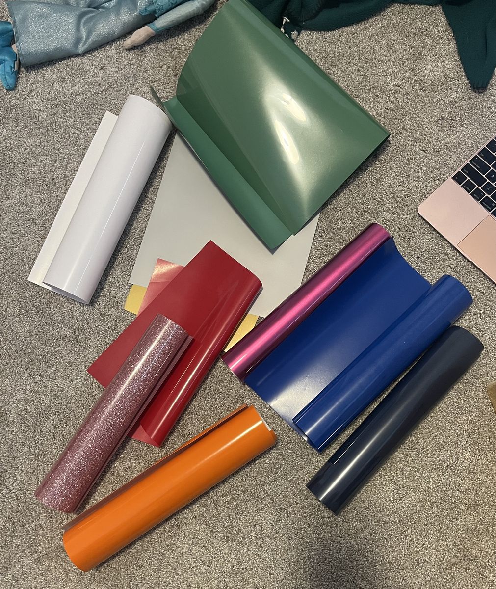 Stash Of Iron On Vinyl For Cricut