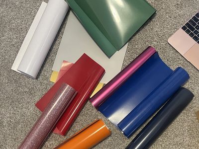 Stash Of Iron On Vinyl For Cricut