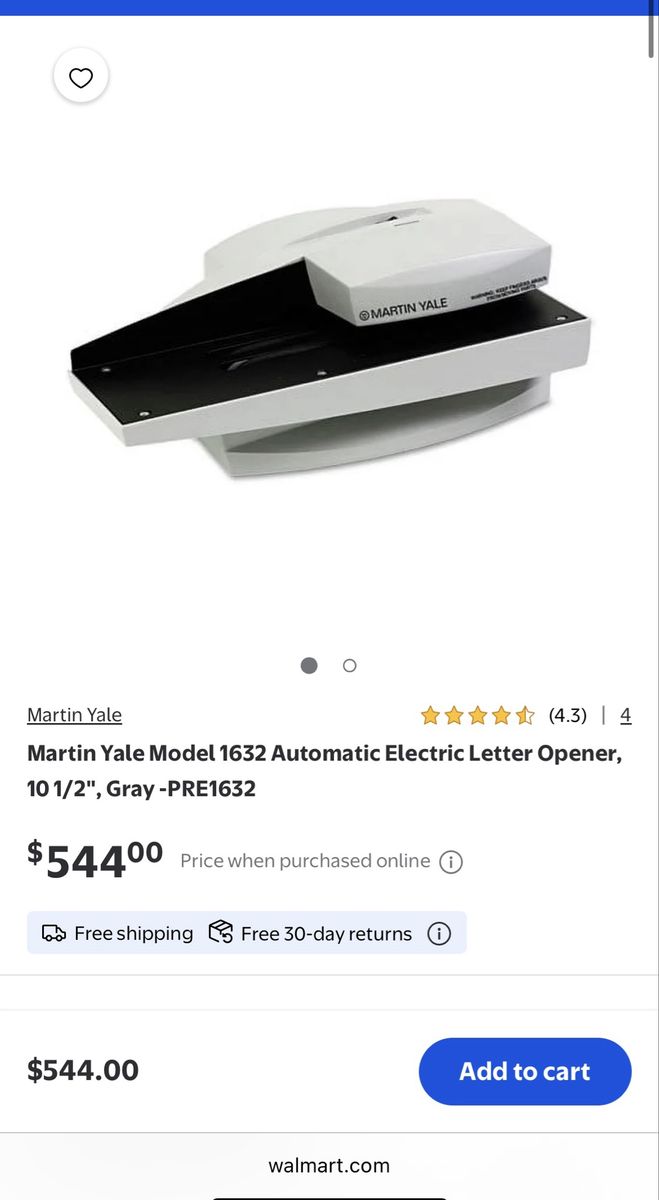 Martin Yale Model 1632 Automatic Electric Letter Opener