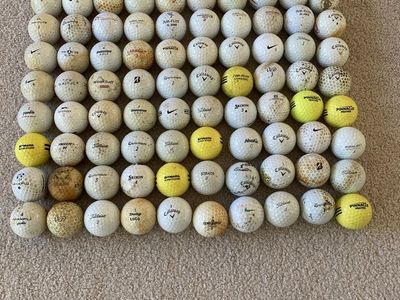 Assorted Used Golf Balls - Callaway, Titleist, Srixon & More - 100+ Mix